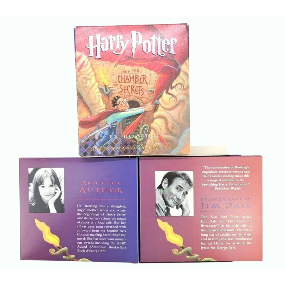 Harry Potter Chamber Of Secrets Audiobook Unabridged 8 Compact Disc Rowling 1999 - Picture 7 of 11